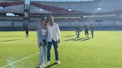 Sorín con su hija Elisabetta (foto @jpsorin)