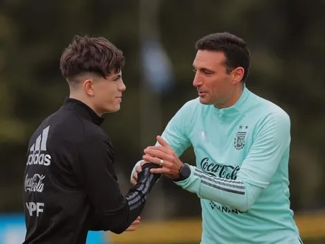 Garnacho, el pibe "furor" de la Scaloneta, y un nuevo posteo bien argentino: "Estos colores"