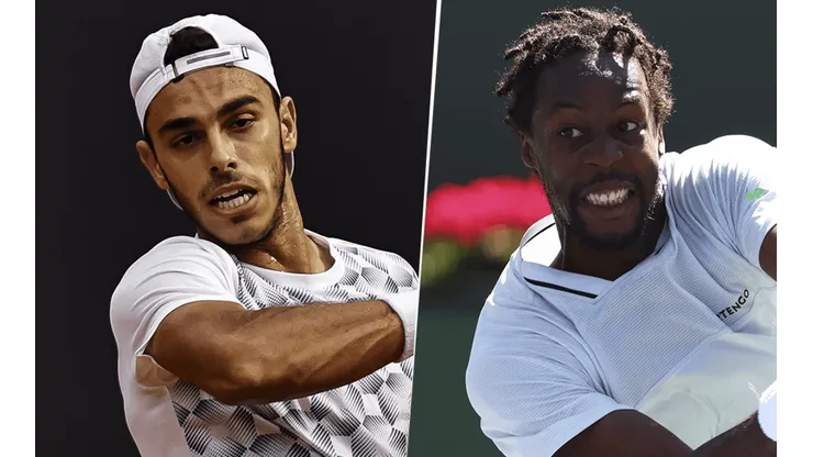 Francisco Cerúndolo vs. Gaël Monfils por el Masters 1000 de Miami (Fotos: Getty Images)