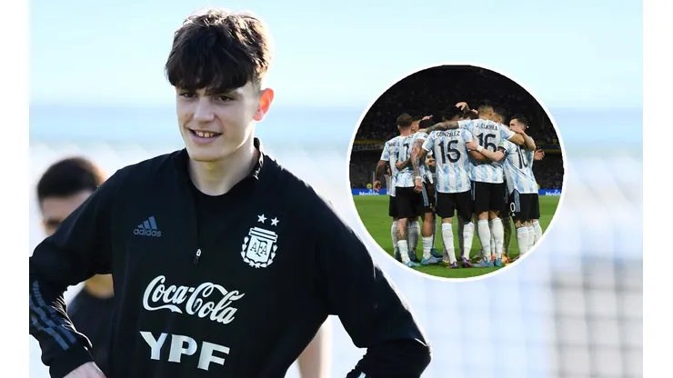 El insólito posteo de Garnacho en pleno partido tras quedar afuera del banco