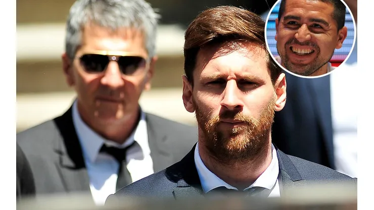 El particular regalo de Riquelme al papá de Messi: ¿Y si te llama Román?