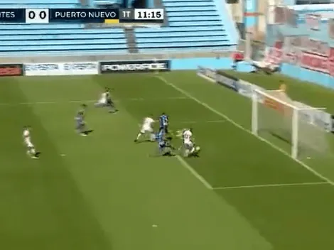 Pudo ser una tragedia: el gol errado por Marinelli en Estudiantes - Puerto Nuevo