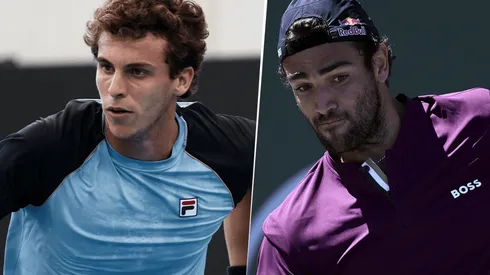 Juan Manuel Cerúndolo vs. Matteo Berrettini por el Masters 1000 de Miami (Foto: Getty Images).