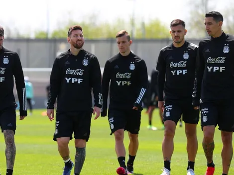 Las cábalas se respetan: la foto de Messi, Di María y Paredes que se volvió viral