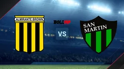 Almirante Brown vs. San Martín de San Juan por la Primera Nacional