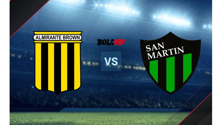 Almirante Brown vs. San Martín de San Juan por la Primera Nacional