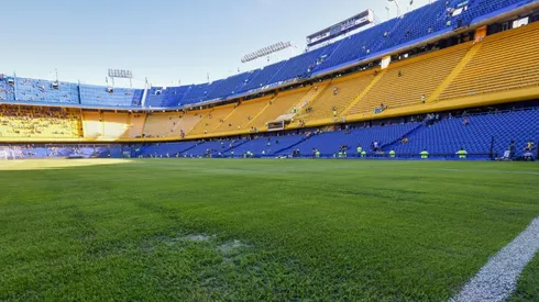 Así está hoy La Bombonera para recibir a Messi.