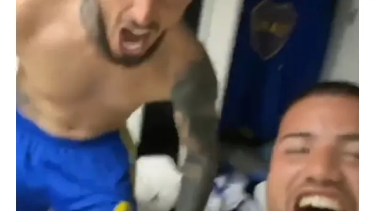 VIDEO | El festejo íntimo de Benedetto y Weigandt que volvió locos a los hinchas de Boca