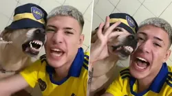 VIDEO VIRAL | Un hincha de Boca se puso a cantar antes del Superclásico ¡con su perro!