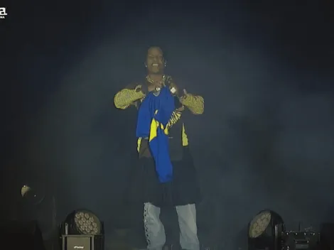 Es viral: la reacción de un rapero cuando le tiraron la camiseta de Boca en el Lollapalooza