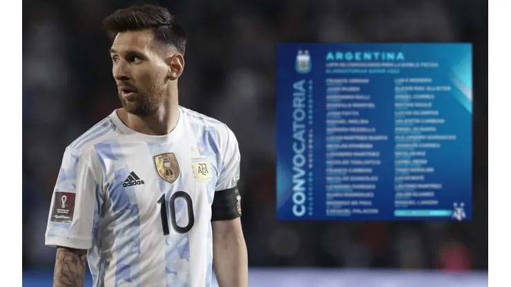 Con Messi a la cabeza, los convocados de Argentina.