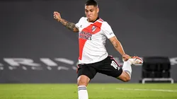 Juan Fernando Quintero, desde el banco, se aproxima a sus mejores cifras en River