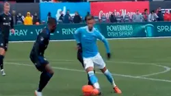 Valentín Castellanos estuvo cerca de River y casi mete un golazo con New York City FC.