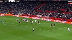 VIDEO | Centrazo de Acuña para un lindo gol del Sevilla por Europa League