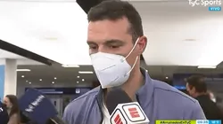 Scaloni llegó al país y habló.