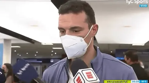 Scaloni llegó al país y habló.