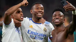 Los futbolistas del Merengue y su emoción tras eliminar al PSG. (Prensa Real Madrid)