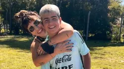 Gianinna Maradona junto a Benjamín (foto: instagram).