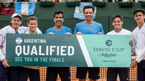 Guillermo Coria (capitán), Schwartzman, Machi González, Zeballos, Baéz y Fede Coria. Foto: Prensa AAT.