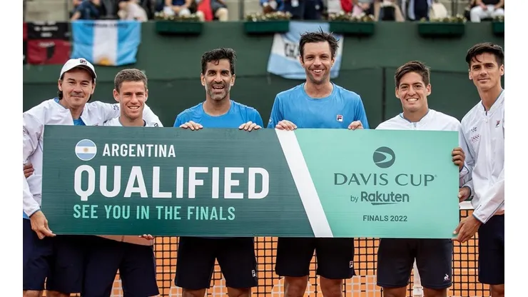 Guillermo Coria (capitán), Schwartzman, Machi González, Zeballos, Baéz y Fede Coria. Foto: Prensa AAT.