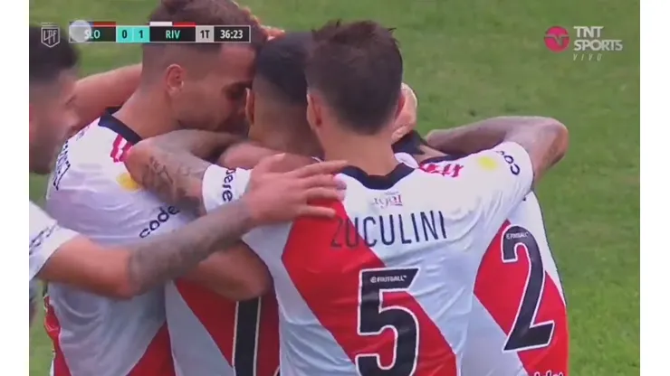 VIDEO | ¡Qué perfección! Paulo Díaz cumplió con la ley del ex y abrió el marcador para River