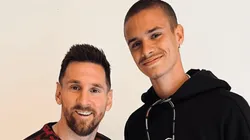 El hijo de Beckham subió foto con Messi, pero todos hablan del atuendo del 10