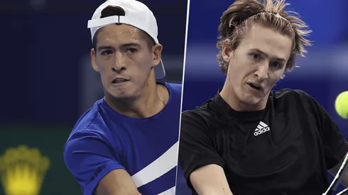Sebastián Báez vs. Sebastian Korda por el Next Gen ATP Finals (Foto: Getty Images).