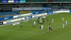 El gol de cabeza de Lautaro Martínez.