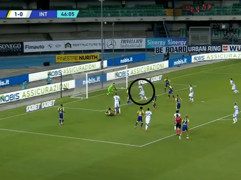 Video: Lautaro Martínez metió la cabeza y le dio el empate a Inter