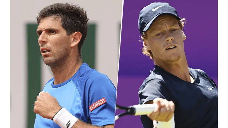 Federico Delbonis vs. Jannik Sinner. (Fotos: Getty Images).