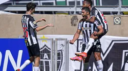El festejo de los jugadores de Atlético Mineiro.