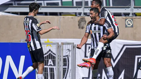El festejo de los jugadores de Atlético Mineiro.