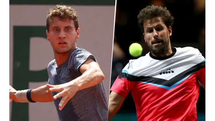 Renzo Olivo y Robin Haase, Roland Garros 2021 (Fotos: Getty Images)