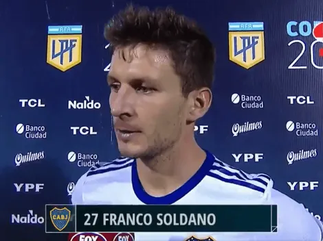 Soldano, apenas terminó el partido de Boca: "Horrible, estoy re caliente"