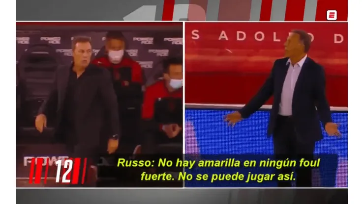 Video: Russo y Kudelka se cruzaron en pleno partido y se sacaron chispas