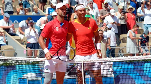 Nole y Rafa en París 2024.