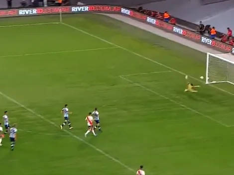 VIDEO | A lo crack: Barco debutó en la red en River con un verdadero golazo ante Racing