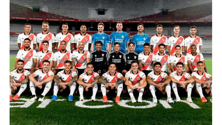 Los 3 ausentes de River en la foto grupal del plantel