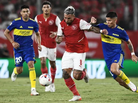 Bajo un diluvio y una expulsión que no fue, Boca igualó con Independiente en Avellaneda