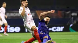 Gonzalo Montiel fue reemplazado en Dinamo Zagreb - Sevilla