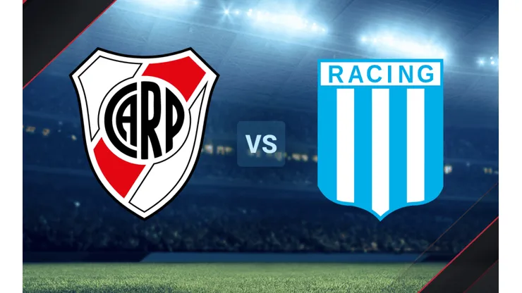 River vs. Racing por la Copa de la Liga.