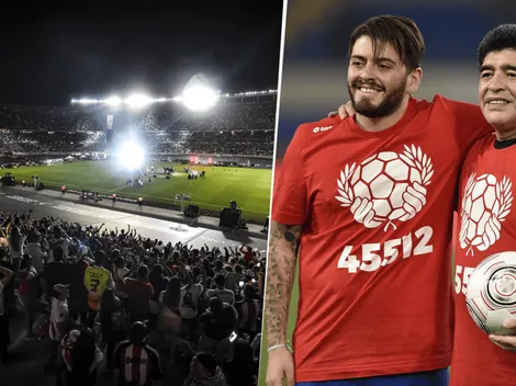 Nadie lo sabía: la reacción de Maradona Jr. tras la ovación a Diego en el Monumental
