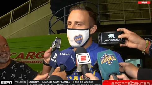 Izquierdoz habló de la frase de Riquelme.