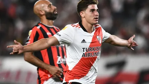Julián Álvarez marcó tres goles en la victoria de River por 4-1 ante Patronato