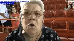 Todo Twitter enloqueció con esta abuela de Huracán que se fue al pasto con Leandro Díaz
