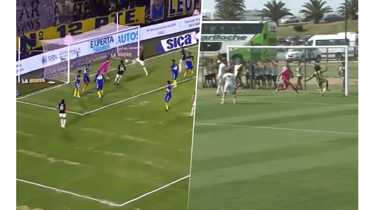 Boca y un gol idéntico en Primera y Reserva.