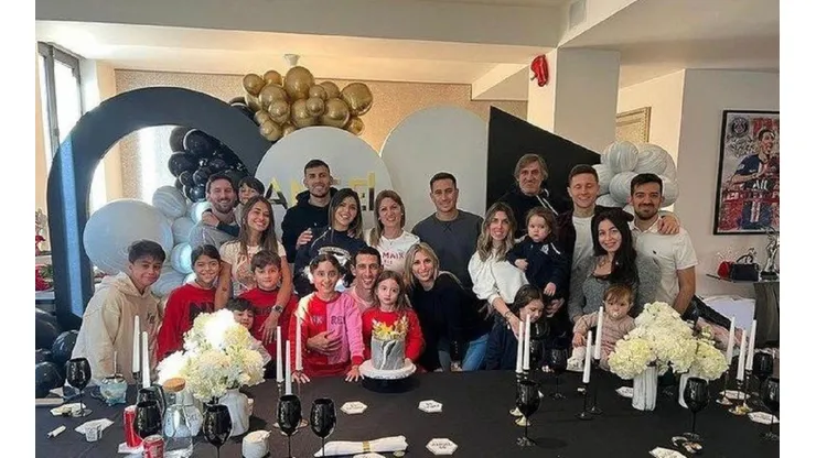 En la previa del PSG - Real Madrid por Champions, Di María recibió un mimo en su cumpleaños