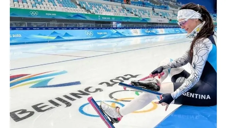María Victoria Rodríguez López, la primera latina que compite en patinaje en velocidad olímpico