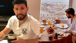 Agüero no puede tomar café y mate. (Instagram)
