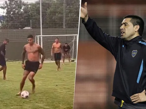 Riquelme, sin filtro sobre el picado de los jugadores de Boca en la previa del partido con Colón